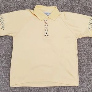 Women’s Coral Bay Golf Polo Shirt Top Size P Yellow